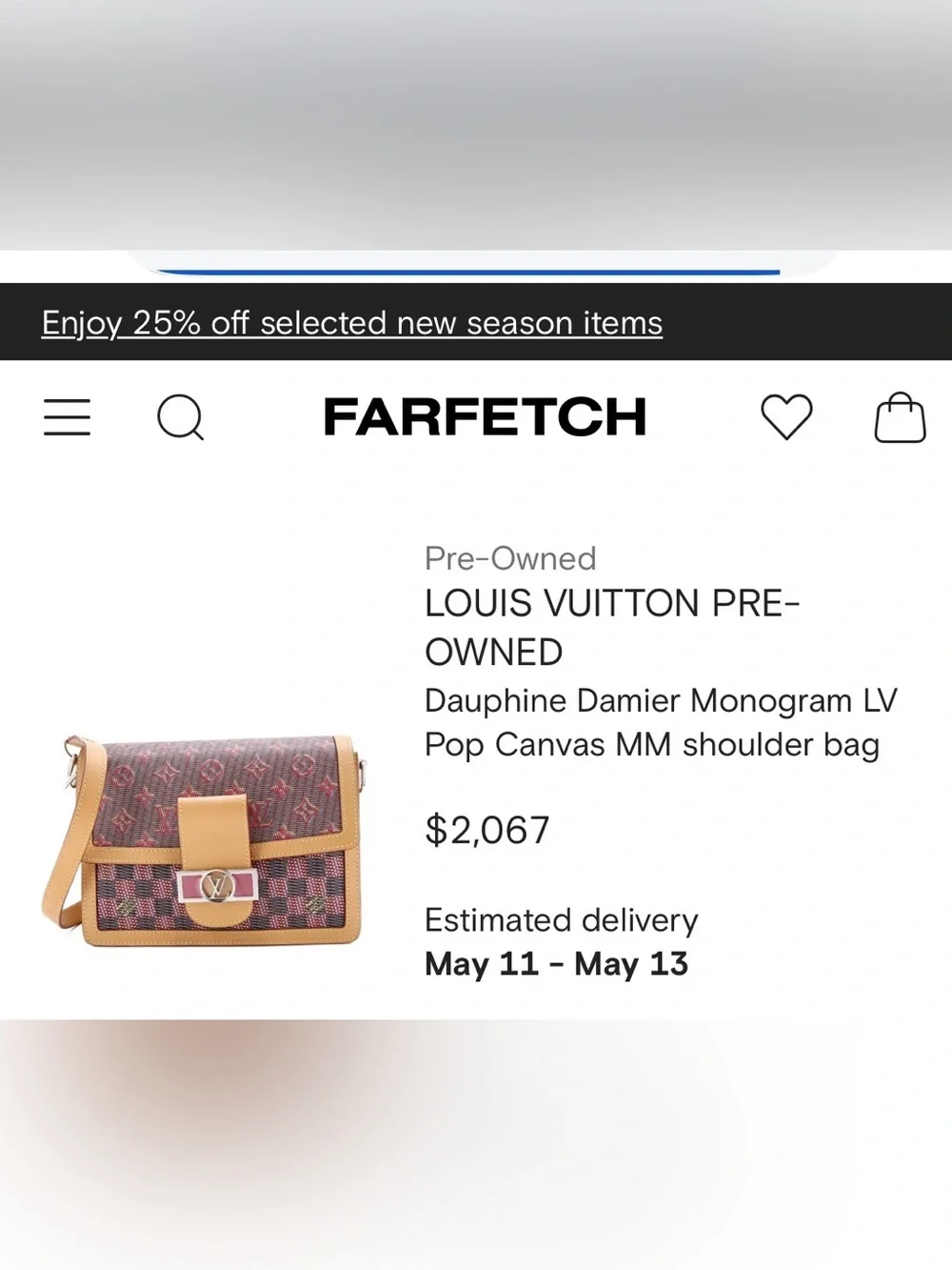 Louis Vuitton Multicolor Pink & Tan Monogram Crossbody Bag - Picture 7 of 7